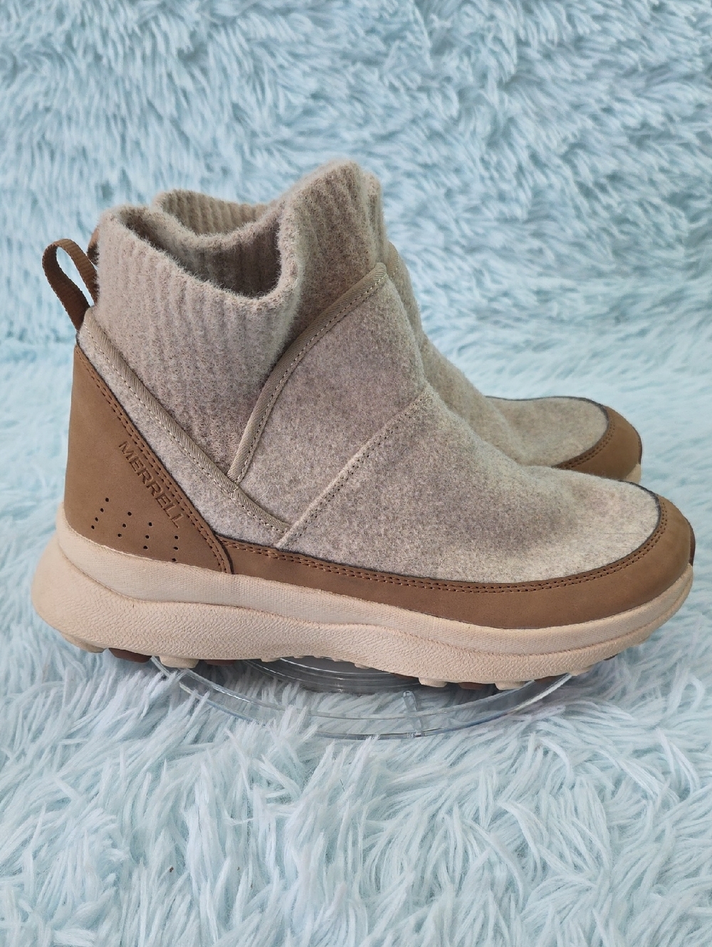 Merrell Cloud Renew Bluff Insulated Boots Oyster Tan 8